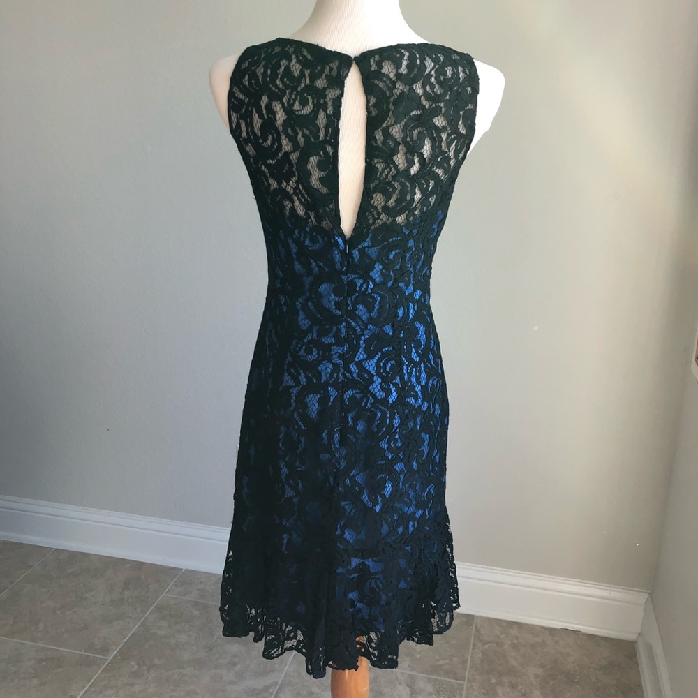 Jasmine Dress Size 6 Black Lace Overlay Sleeveless - Picture 3 of 6